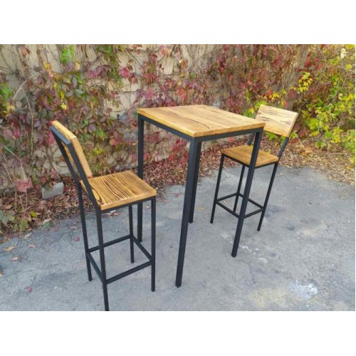 Комплект барний (стіл + стільці) GoodsMetall у стилі Лофт БК71 Комплект барний (стіл + стільці) GoodsMetall у стилі Лофт БК71