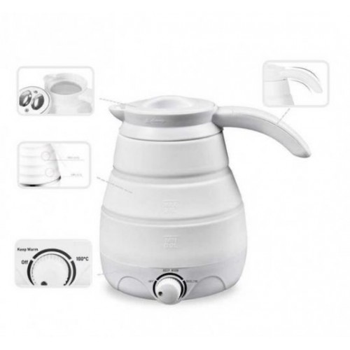 Універсальний електричний складний чайник BSM Elecreic Kettle 0.6 л Білий Універсальний електричний складний чайник BSM Elecreic Kettle 0.6 л Білий