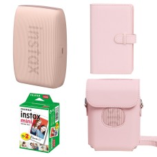 Подарунковий набір фотопринтер Fujifilm Instax Mini Link 3/Фотопапір 20 шт/Чохол/Фотоальбом на 108 фото Pink