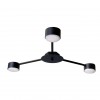 Люстра стельова MSK Electric Space 3 плафони GX53 Чорний NL 8040-3 BK
