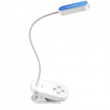 Акумуляторна настільна лампа Glocusent Mini clip-on Book light White