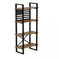 Стелаж для зберігання в стилі Loft Чорний NS-1837 1530x650x350 мм Стелаж для зберігання в стилі Loft Чорний NS-1837 1530x650x350 мм