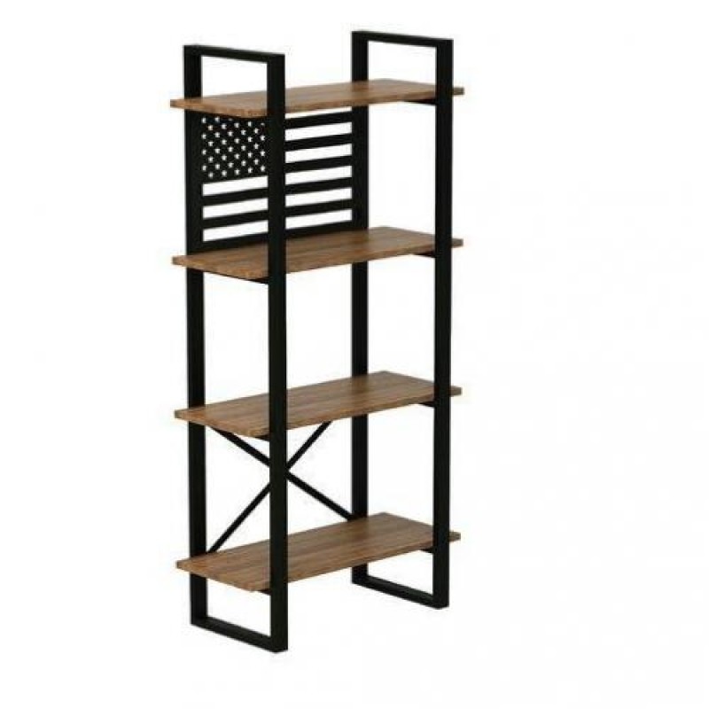 Стелаж для зберігання в стилі Loft Чорний NS-1837 1530x650x350 мм
