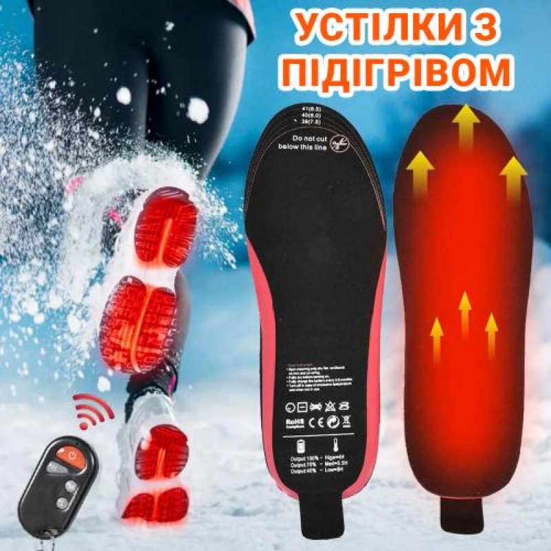 Устілки з підігрівом Inspire V2 41-46 Чорний (SP-XJ04)