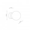 Бра TK Lighting Ester 15x12 см Чорний (TK10255)
