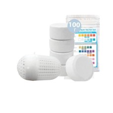 Набір хімії «Аква Догляд» InPool 80515 (MINI хлор 100 г, SMALL: поплавок, тести). Засоби для об'єму 0.5 ÷ 1 м³