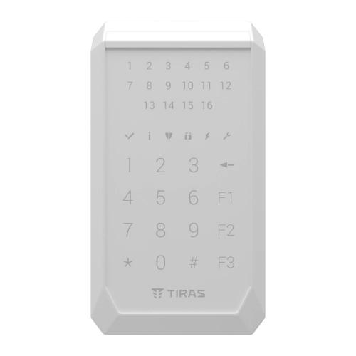 Сенсорная клавиатура Tiras Technologies K-PAD16+ (white) для управления охранной системой Orion NOVA II