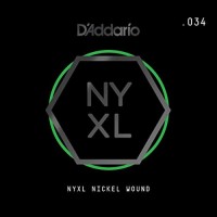 Струна D'Addario NYNW034 Nickel Wound Single String .034 Струна D'Addario NYNW034 Nickel Wound Single String .034