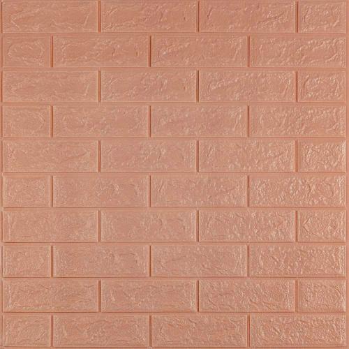 Самоклеюча стінова 3D панель Sticker Wall SW-00001716 під цеглу каву з молоком 700х770х3 мм Самоклеюча стінова 3D панель Sticker Wall SW-00001716 під цеглу каву з молоком 700х770х3 мм