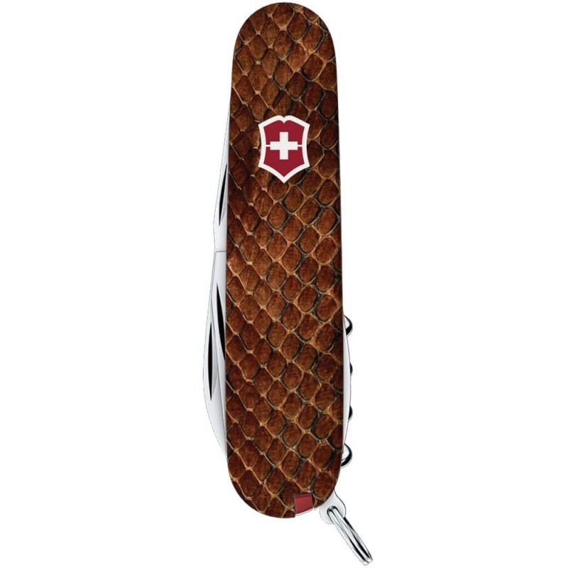 Складаний ніж Victorinox Spartan Design Шкіра кобри 9.1 см Коричневий (1.3603_R2210pk)