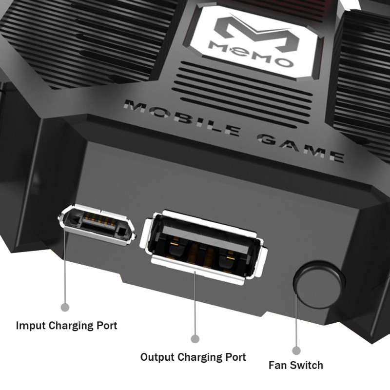 Бездротовий геймпад тригер для смартфонів Union PUBG Mobile AK77 з вентилятором та акумулятором на 4000 mAh + напальчники