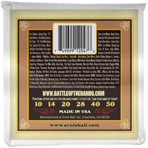 Струни для акустичної гітари Ernie Ball 2047 Earthwood 80/20 Bronze Silk and Steel Extra Soft Acoustic Guitar Strings Струни для акустичної гітари Ernie Ball 2047 Earthwood 80/20 Bronze Silk and Steel Extra Soft Acoustic Guitar Strings