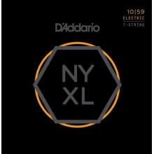 Струни для електрогітари D'Addario NYXL1059 Nickel Wound Regular Light Electric Guitar 7-Strings 10/59