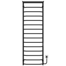 Рушникосушарка електрична Трапеція з полицею П15 500х1600 Deffi Чорний JD03 (C.TP.160.50.15.E.B.R.1)