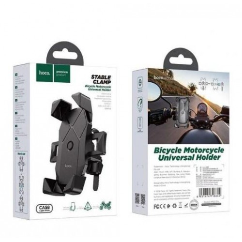 Кріплення телефону на велосипед Hoco CA58 Light ride, чорний Кріплення телефону на велосипед Hoco CA58 Light ride, чорний