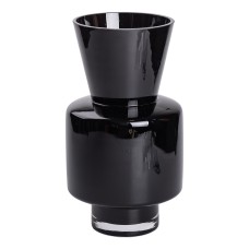 Ваза декоративна скляна Flower Season Хайтек 31 см Чорний (HP-10-33)