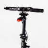 Двоколісний складаний самокат ліхтарик 2 амортизатора Best Scooter 100 кг Black and red (114434)