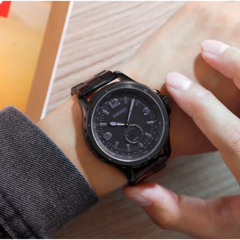 Класичний чоловічий годинник Skmei 1513 black
