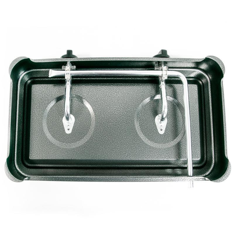 Газова плита таганок настольна Domotec MS-6602 2 конфорки Серий