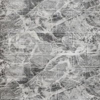 Самоклеюча 3D панель під у рулоні Sticker Wall SW-00001196 19600x700x3 мм Чорний мармур (R061-3-20)