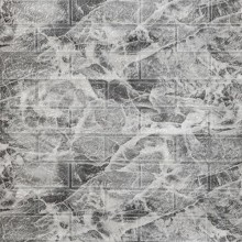 Самоклеюча 3D панель під у рулоні Sticker Wall SW-00001196 19600x700x3 мм Чорний мармур (R061-3-20)