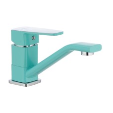 Змішувач для умивальника MIXXUS MISSOURI 555 (вилив 15 см) бірюзовий