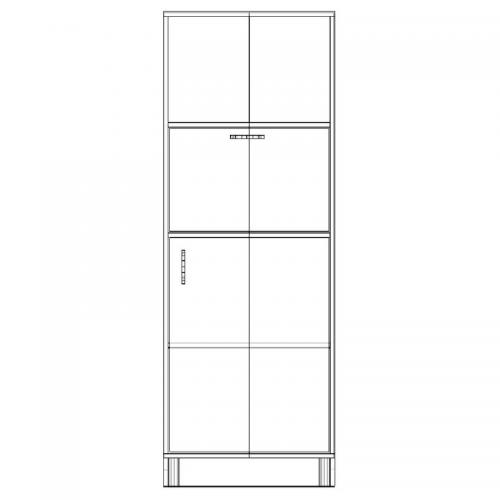 Шафа-Пенал Тиса Мебель ШС-618 Дуб сонома 166x35x60 см Шафа-Пенал Тиса Мебель ШС-618 Дуб сонома 166x35x60 см