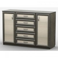 Комод Тиса Мебель АКМ-71 1 Венге Дуб молочний 45x90x140 см Комод Тиса Мебель АКМ-71 1 Венге Дуб молочний 45x90x140 см