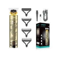 Машинка-триммер для стрижки волосся бездротова акумуляторна VGR V-076 Bronze