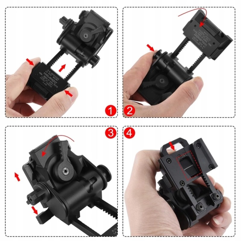 Комплект кріплень для приладу нічного бачення на шолом Sotac NVG Wilcox L4G24 та J-Arm PVS-14 (2191954058)