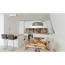 Наклейка вінілова на стіл Zatarga «Двері в Прованс» 650х1200 мм Z180825/1st