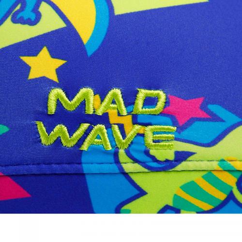 Шапочка для плавання дитяча Dinos M052902 Mad Wave Синій (60444191)