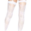 Панчохи-сітка зі швом ззаду Leg Avenue Butterfly back seam thigh highs One size White в інтернет супермаркеті PbayMarket!