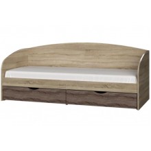 Ліжко Комфорт із ящиками Еверест сонома трюфель