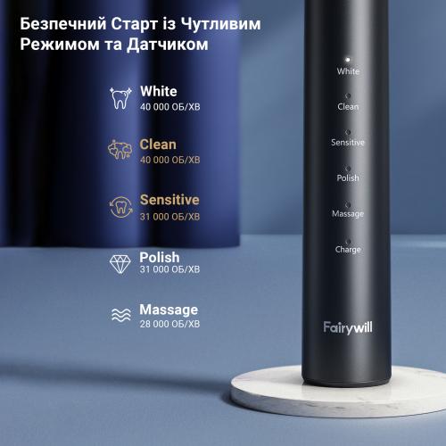 Електрична зубна щітка Fairywill P80 Black Електрична зубна щітка Fairywill P80 Black
