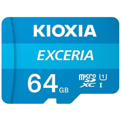 Карта пам'яті MicroSDXC 64GB UHS-I Class 10 Kioxia Exceria R100MB/s (LMEX1L064GG2) + SD-адаптер