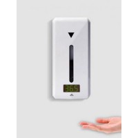 Дозатор сенсорний для антисептика із вбудованим термометром 1L No Brand KW268A (KW268A-1) Дозатор сенсорний для антисептика із вбудованим термометром 1L No Brand KW268A (KW268A-1)