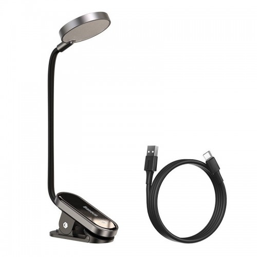 Лампа настільна акумуляторна Baseus Comfort Reading Mini Clip Lamp DGRAD-0G Grey Лампа настільна акумуляторна Baseus Comfort Reading Mini Clip Lamp DGRAD-0G Grey
