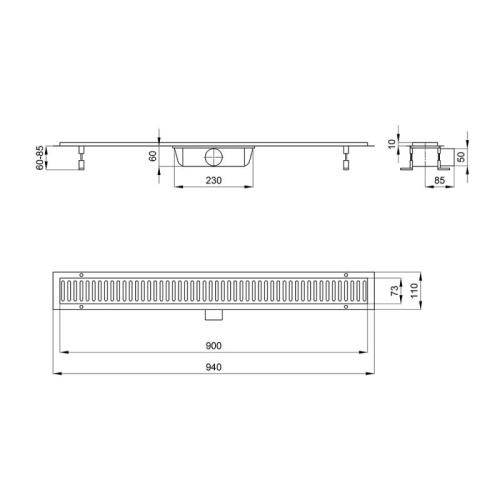 Лінійний трап Q-tap ​​FA304-900 QTDRYFA304900