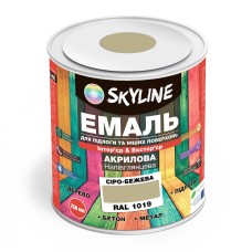 Емаль для підлоги Skyline Сіро-бежевий RAL 1019 0.75 л