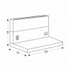 Настінний світильник Candellux Anet 25x14 см Бежево-чорний (22-05847)