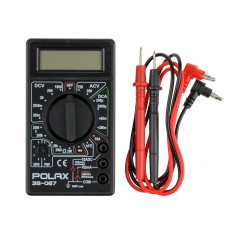 Мультиметр Polax цифровий 12.6х7х2.6 см Чорний (38-067)