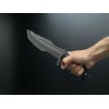 Туристичний ніж для виживання Gorillas BBQ 2-879 27.5 см Чорний (KN1065)