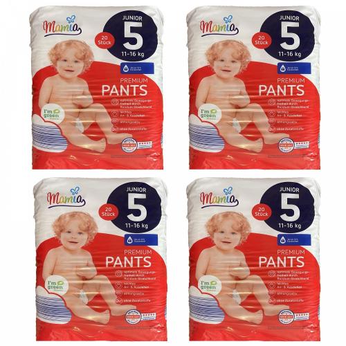 Підгузки-трусики Mamia Premium Pants Junior 5 (11-16 кг) 80 шт в інтернет супермаркеті PbayMarket!