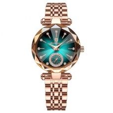 Жіночий наручний класичний годинник Poedagar Lime Золотистый