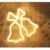 Настінний неоновий світильник нічник Дзвіночки дзвоники жовті Angel