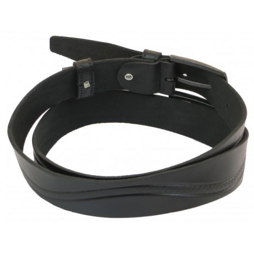 Шкіряний ремінь Skipper 110-130 x 3.5 см Чорний (1047-35) Шкіряний ремінь Skipper 110-130 x 3.5 см Чорний (1047-35)