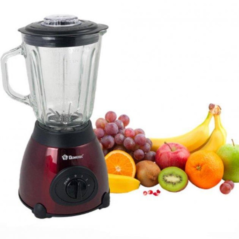 Блендер стаціонарний Domotec MS-6611 з кавомолкою 2в1 1.5L 1000W Red (3_02327)