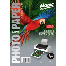 Фотопапір Magic Premium А4 полотно Льон RC 270 г/м² Білий 20 шт