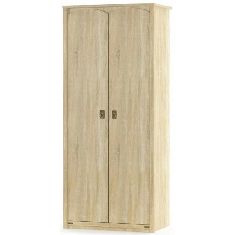 Шафа для речей Меблі Сервіс Валенсія 2Д дуб самоа